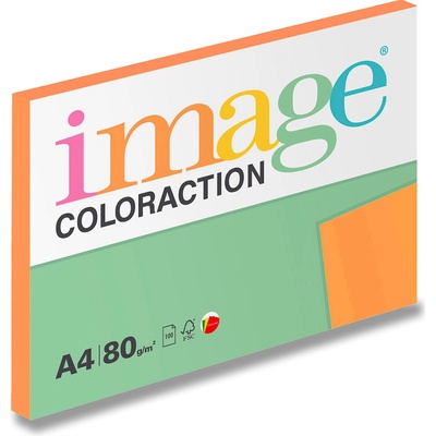 Image Coloraction barevný papír A4 80 g 100 listů reflexní oranžový