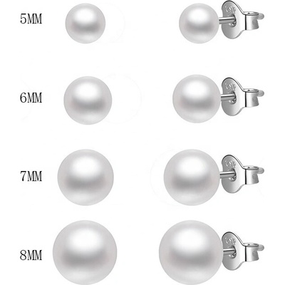 Olivie náušnice sladkovodné perly 5501