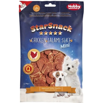 Nobby StarSnack Chicken Salami Slice maškrta pre psov 70g