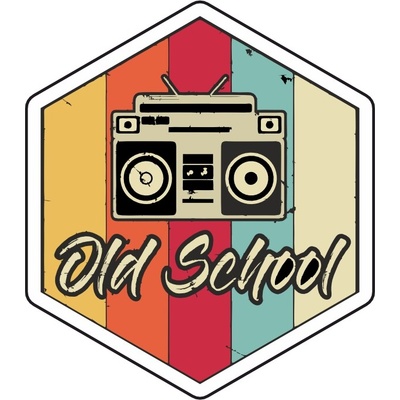 Pískacia koženková nášivka Old school Velkost: PÍSKLE! malé