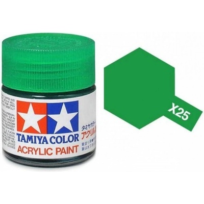 Tamiya Barva akrylová lesklá Zelená čirá Clear Green Mini X-25