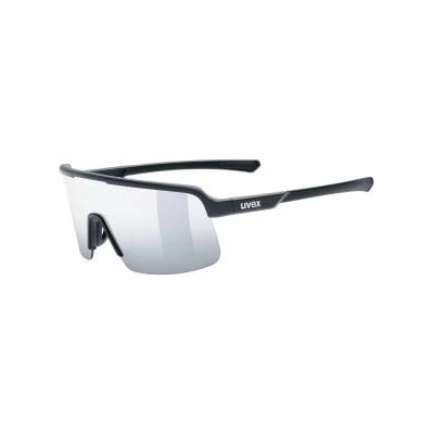 uvex dyrt sports glasses, black matt/silver mirror, one size - S533095