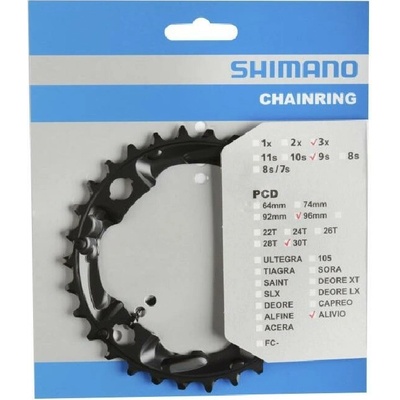 SHIMANO Prevodník 30z. FC-M4000/4050 Alivio 9-k. 96mm