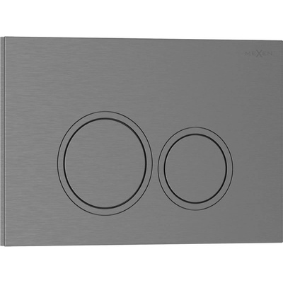 Mexen Tex 01 бутон за промиване, четкан сив графит - 6101-12 (6101-12)