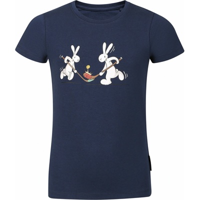 Alpine Pro Детска памучна тениска Bob и Bobek ALPINE PRO BOBBO moonlit ocean ALPINE PRO | Sin | Момчешки | 92-98