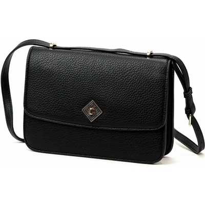 Pierre Cardin dámska kabelka eko JULY13 2026 black letterman shoulder bag