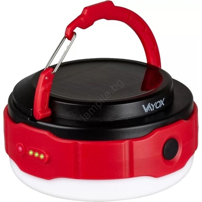 Vayox LED Акумулаторен соларен фенер LED/5V IPX6 500 лъскав 2000 mAh (BX0028)