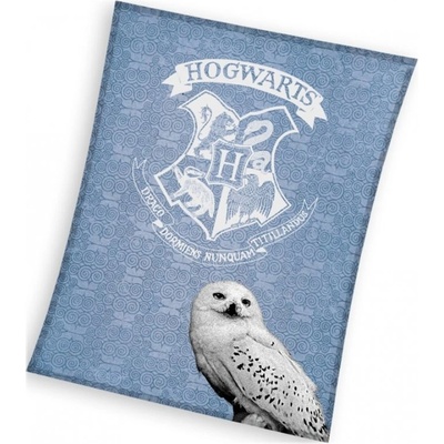 Carbotex Veľká coral fleece deka Harry Potter sova Hedviga