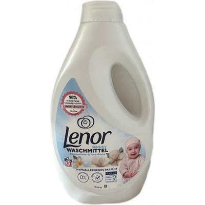 Lenor Sensitiv Baumwollblüte & Tiaré-Blume gel na praní 20 PD 1 l