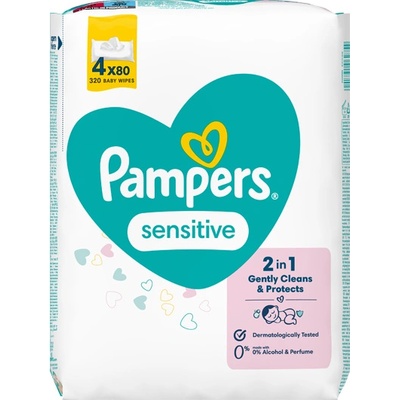 Pampers Мокри кърпички Pampers Sensitive - 4x80 броя