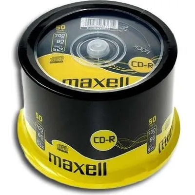 Maxell CD-R80 MAXELL cake box wrapped, 700MB, 52x, 50 бр - (ML-DC-CDR80-50-CAKE)