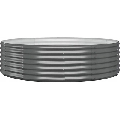 VidaXL Květináč plast šedý 140 x 140 x 36 cm