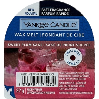 Yankee Candle Sweet Plum Sake vonný vosk do aromalampy 22 g