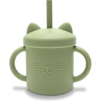 MyFRIEND СИЛИКОНОВА ЧАША ДРЪЖКИ+СЛАМКa natural fresh green (10230660004)