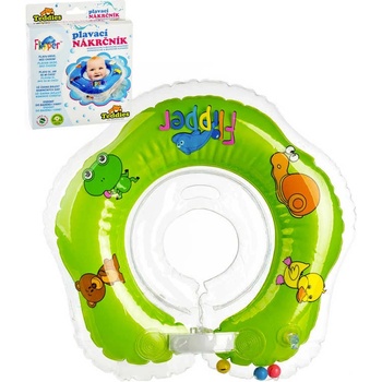 Teddies Plavací nákrčník Flipper Kruh zelený