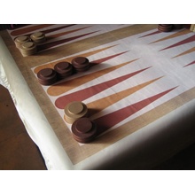 Backgammon - (drevený) Hra +: obrus (120x120cm)