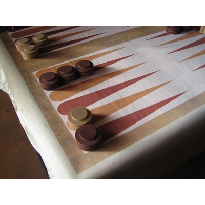 Backgammon - (drevený) Hra +: obrus (120x120cm)