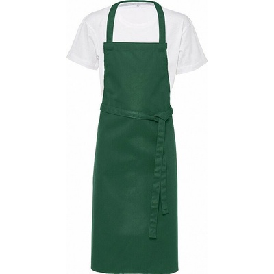 SG Accessories BISTRO Ex JASSZ Bistro Dlouhá dětská lehce čistitelná zástěra Vienna Zelená lahvová