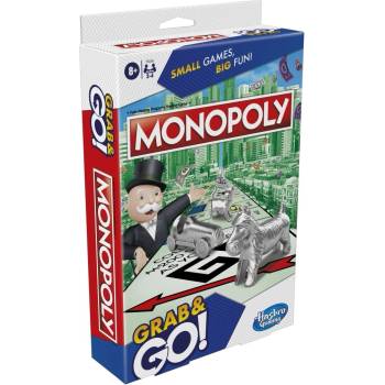 Hasbro Настолна игра Monopoly: Grab & Go - Семейна (F825674A)