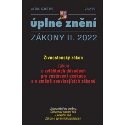 Aktualizace II/3 – Živnostenský zákon