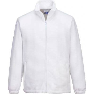 Portwest AS26 Antistatická fleece bunda ESD biela