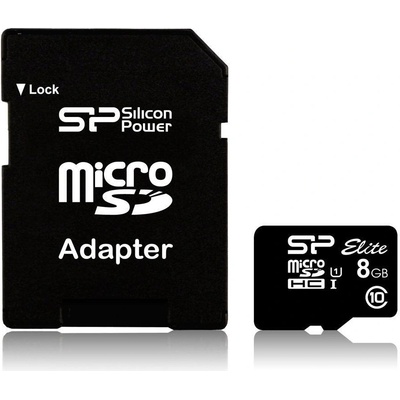 Silicon Power microSDHC UHS-I 8GB SP008GBSTHBU1V10SP