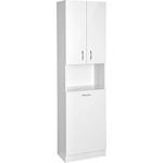 SAPHO Simplex Eco - Шкаф с кош за пране 50x180x30 cm, бял мат SIME510 (SIME510)