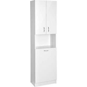 SAPHO Simplex Eco - Шкаф с кош за пране 50x180x30 cm, бял мат SIME510 (SIME510)