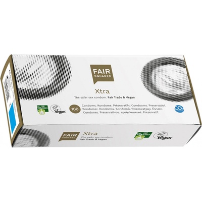 Fair Squared Xtra Fair Trade Vegan Condoms 100 ks