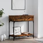 vidaXL Конзолна маса, опушен дъб, 75x34, 5x75 см, инженерно дърво (833400)