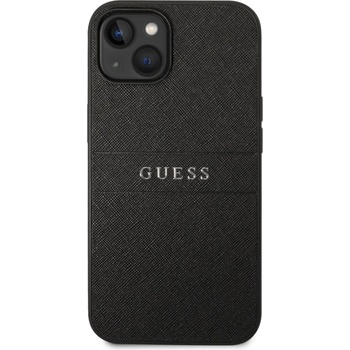 Image 1 of GUESS Гръб Guess PU Leather Saffiano Case за iPhone 14 - Черен