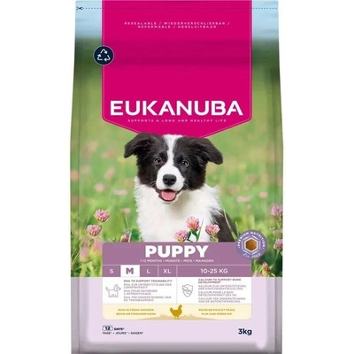 Eukanuba Puppy medium bezobilné kuře 15 kg