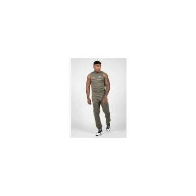 Gorilla Wear pánské tepláky Broxton army zelená