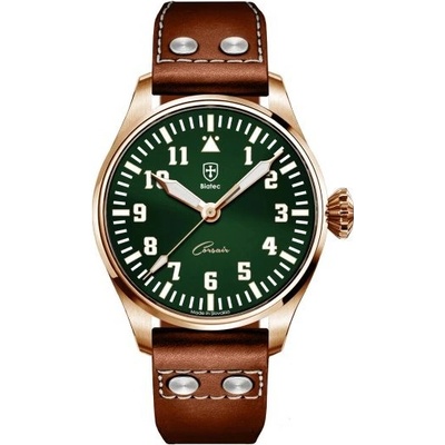 Biatec Corsair Vintage 04 - Světle hnědý kožený pilot řemínek – Hledejceny.cz