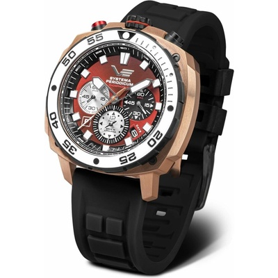 Vostok Europe VK67/650E724 čierny gumový remienok