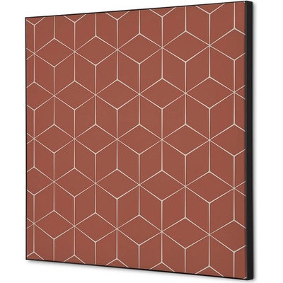 Jansen Display Textilní dekorace na zeď 40 x 40 Hexagon rezavý, 400 x 400 mm