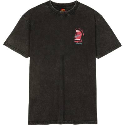Santa Cruz Мъжка тениска Santa cruz Vintage Screaming Connect T-Shirt - Black Acid Wash (216-6800-0111)