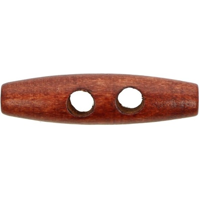 Ideal oválny gombík tmavo hnedý 50 mm 5 kusov