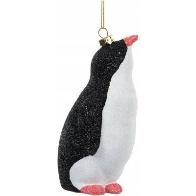 ZÁVESNÁ OZDOBA PINGUÍN NA VIANOČNÝ STROMČEK nerozbitná darček 12cm