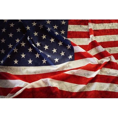 DIMEX ART Флизелинов фототапет винтидж американско знаме ii. 375 x 250 см