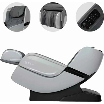 Casada Масажен стол Casada ECOSONIC със система Braintronics - сиво/сребристо (CMS-575)