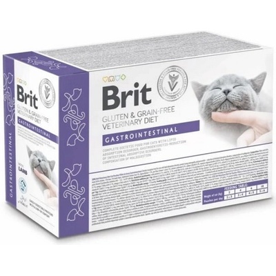 BRIT GF VET. CAT POUCH gastro 12x85 g