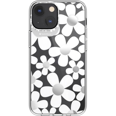SwitchEasy Artist Fleur Case - дизайнерски хибриден удароустойчив кейс за iPhone 13 mini (прозрачен)