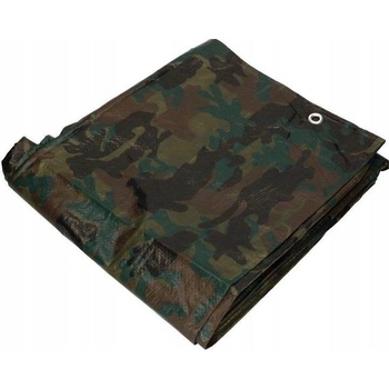 Tarpaulin plachta Khaki 5x8 m, 80 g/m, zakrývacia, oliva/kamufláž