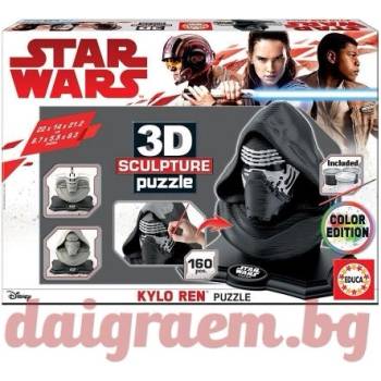 Image 1 of Educa 3D пъзел скулптура EDUCA 17802 - Kylo Ren, Star Wars (EDU17802)