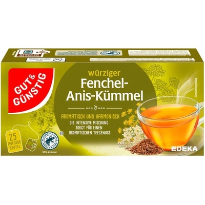 G&G čaj fenyklu anýzu a kmínu 25 ks, 50 g