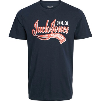 Jack&Jones pánské triko JJELOGO 12233594 Navy Blazer