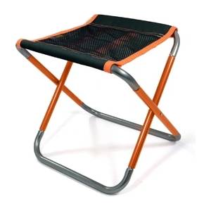 BasicNature Сгъваем стол Compact 2.0 черен / оранжев (591512)