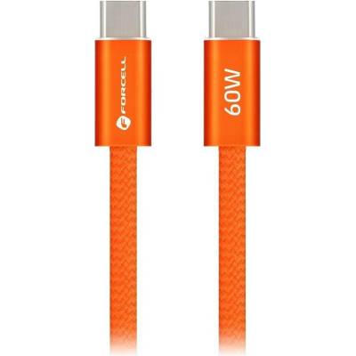 Forcell ACYH23 USB-C / USB-C 60W PD QC4.0 AVS 1,2m oranžový