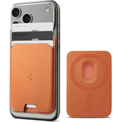 Spigen valentinus magsafe universal magnetic card holder metallic orange (8800337244724)